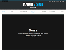 Tablet Screenshot of maggievision.com